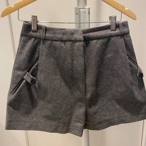 Acne Studios Wool High-rise Shorts S